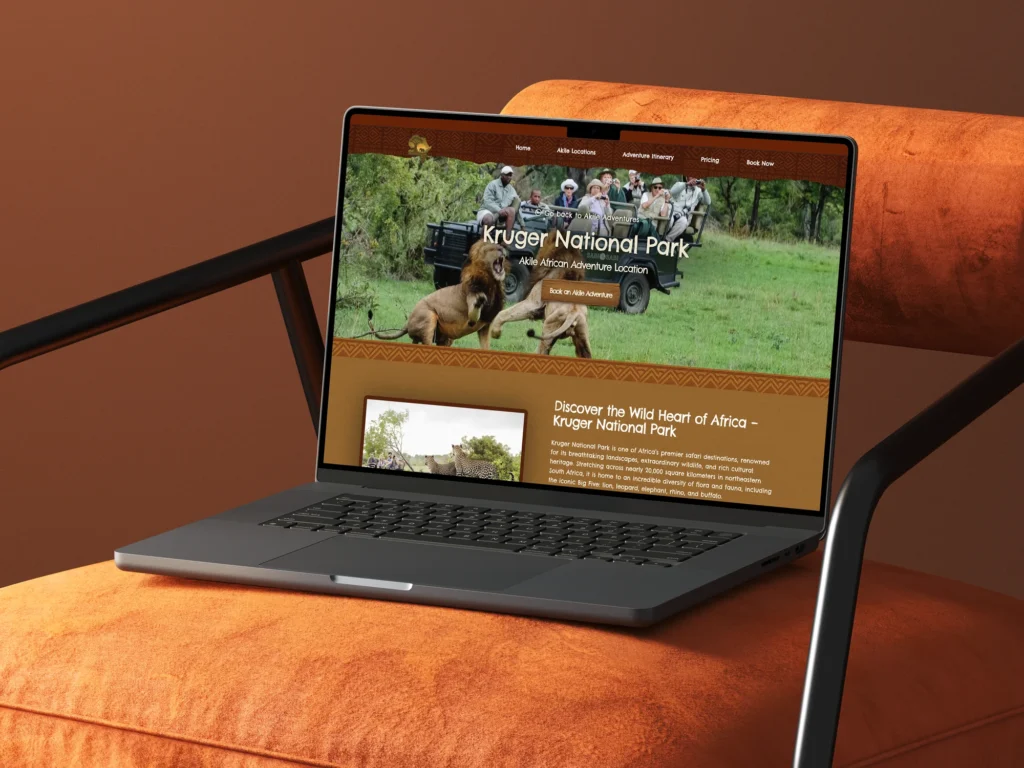 Akile african adventures responsive website design