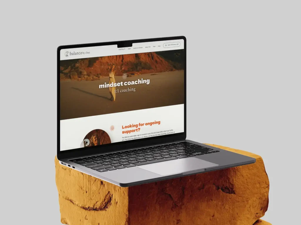 Balance by Chaz web design for yoga and life coaching