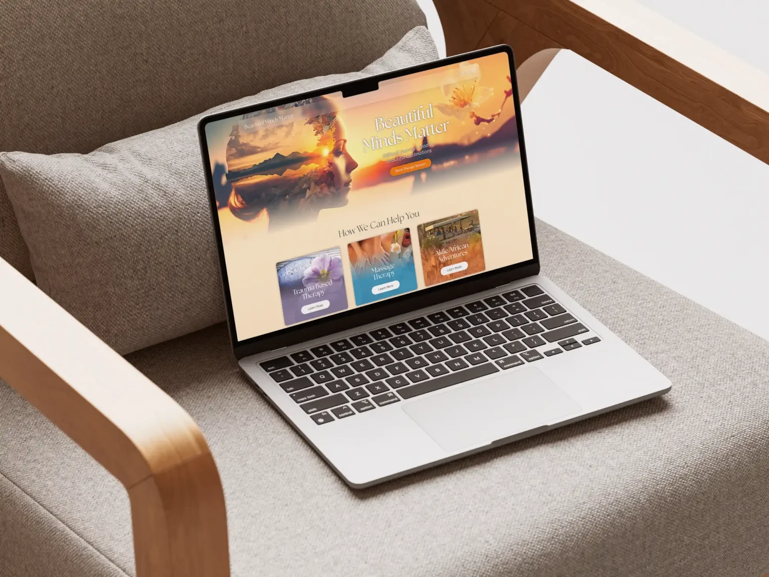 Beautiful Minds Matter website design & development
