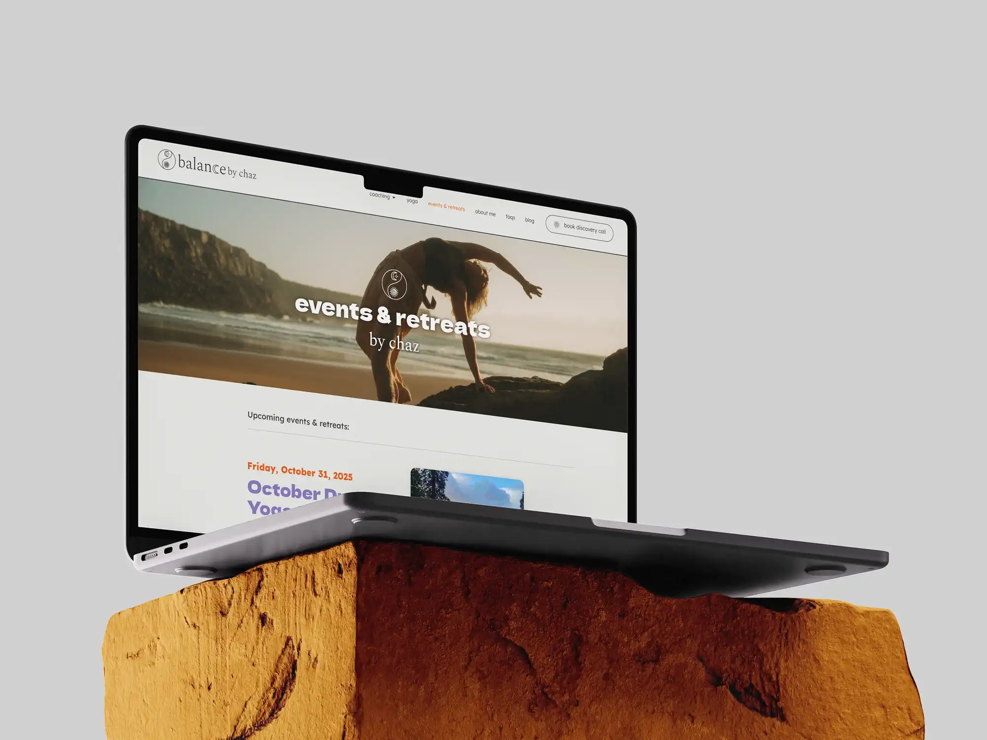 Balance by Chaz bespoke event booking system