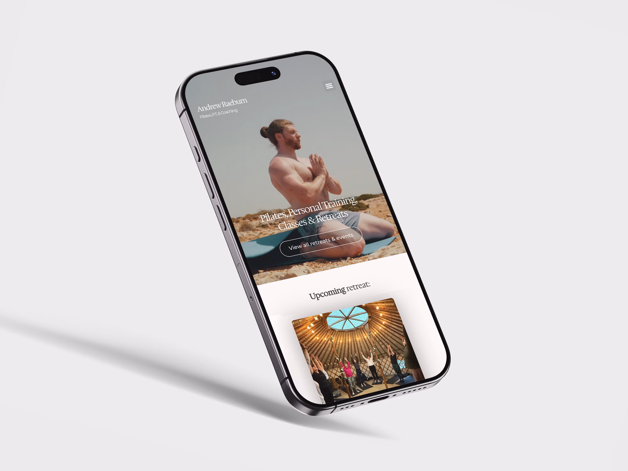 Andrew Raeburn PT Mobile Website