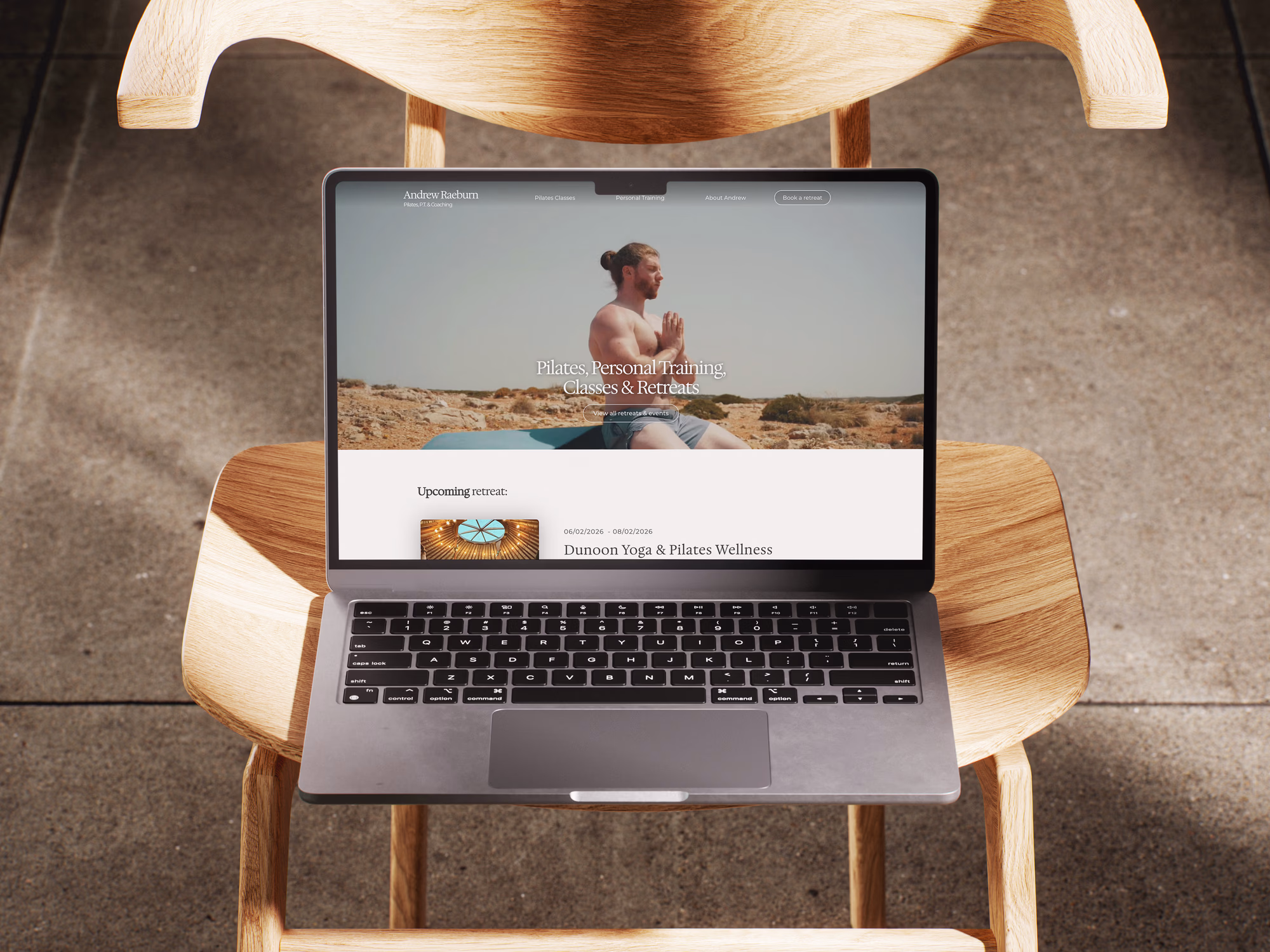 Andrew Raeburn Personal training Website design and development